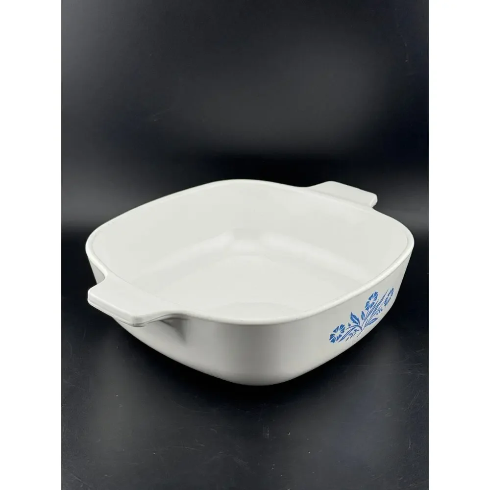 Cornflower Blue by Corning -  1 Quart Square Casserole No Lid